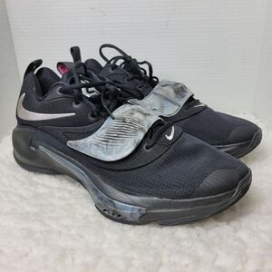 Nike Zoom Freak 3 Mens Size 13 Sneaker DA0694 002 Black Metallic Silver Shoes